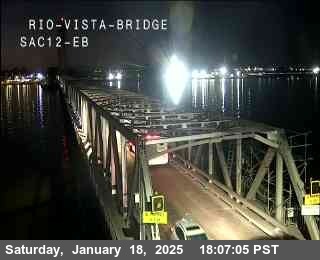 Traffic Camera Image from SR-12 at Hwy 12 at Rio Vista Bridge East