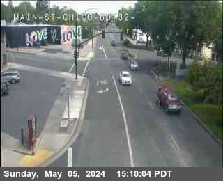 CalTrans Traffic Camera Hwy 32 at Main St Chico in Chico