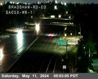 Traffic Camera Image from US-50 at Hwy 50 at Bradshaw Rd EO 1