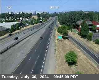 Traffic Camera Image from US-50 at Hwy 50 at Cameron_Park_ED50_WB_1