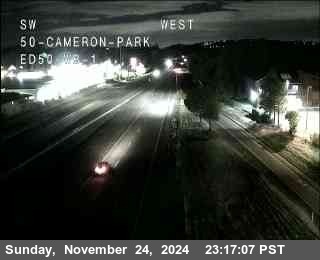 Traffic Camera Image from US-50 at Hwy 50 at Cameron_Park_ED50_WB_1