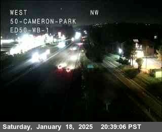 Traffic Camera Image from US-50 at Hwy 50 at Cameron_Park_ED50_WB_1