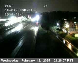 Traffic Camera Image from US-50 at Hwy 50 at Cameron_Park_ED50_WB_1