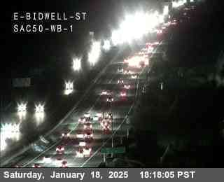 Traffic Camera Image from US-50 at Hwy 50 at E_Bidwell_St_SAC50_WB_1