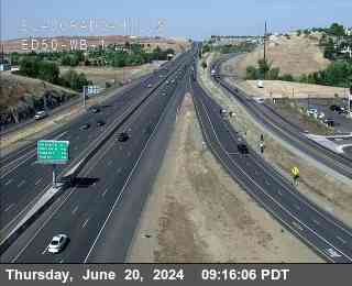 Traffic Camera Image from US-50 at Hwy 50 at El Dorado ED50 WB 1