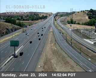 Traffic Camera Image from US-50 at Hwy 50 at El Dorado ED50 WB 1