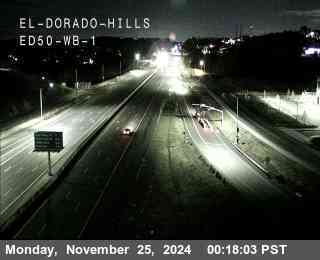 Traffic Camera Image from US-50 at Hwy 50 at El Dorado ED50 WB 1