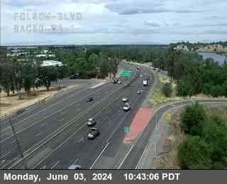 Traffic Camera Image from US-50 at Hwy 50 at Folsom_Blvd_SAC50_WB_1