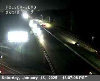 Traffic Camera Image from US-50 at Hwy 50 at Folsom_Blvd_SAC50_WB_2