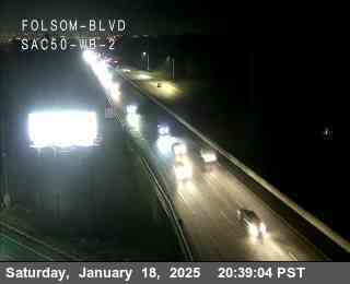 Traffic Camera Image from US-50 at Hwy 50 at Folsom_Blvd_SAC50_WB_2