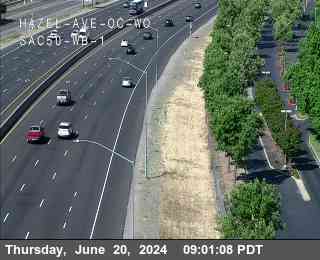 Traffic Camera Image from US-50 at Hwy 50 at Hazel Ave OC WO WB 1