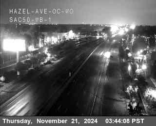 Traffic Camera Image from US-50 at Hwy 50 at Hazel Ave OC WO WB 1