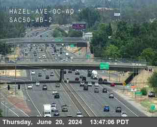Traffic Camera Image from US-50 at Hwy 50 at Hazel Ave OC WO WB 2