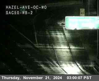 Traffic Camera Image from US-50 at Hwy 50 at Hazel Ave OC WO WB 2