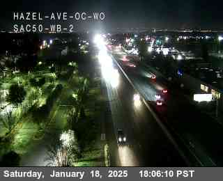 Traffic Camera Image from US-50 at Hwy 50 at Hazel Ave OC WO WB 2