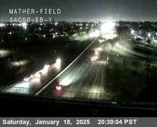 Traffic Camera Image from US-50 at Hwy 50 at Mather Field EB 1