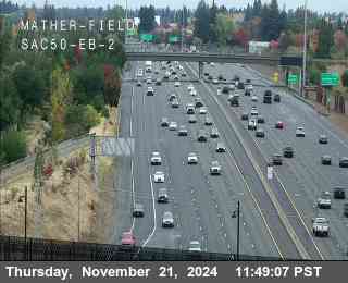 Traffic Camera Image from US-50 at Hwy 50 at Mather Field EB 2