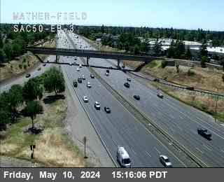 Traffic Camera Image from US-50 at Hwy 50 at Mather Field EB 3
