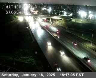 Traffic Camera Image from US-50 at Hwy 50 at Mather Field EB 3