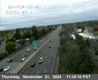 Traffic Camera Image from US-50 at Hwy 50 at Mayhew Rd WO 1