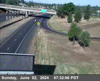 Traffic Camera Image from US-50 at Hwy 50 at Ponderosa 1