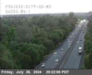 Traffic Camera Image from US-50 at Hwy 50 at Prairie City Rd WO WB 1