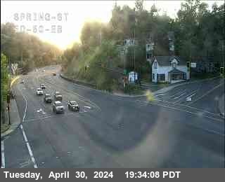 Traffic camera for Hwy 50 at Spring 1856ft. elevation