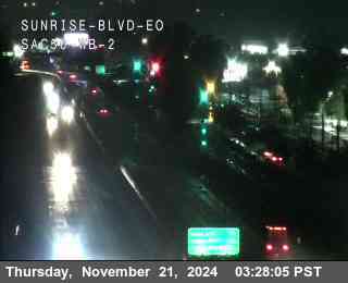 Traffic Camera Image from US-50 at Hwy 50 at Sunrise Blvd EO WB 2