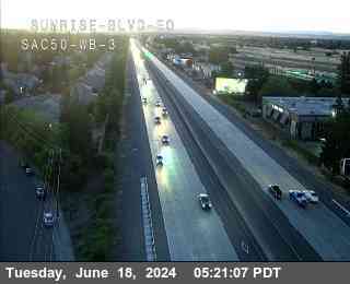 Traffic Camera Image from US-50 at Hwy 50 at Sunrise Blvd EO WB 3