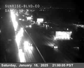 Traffic Camera Image from US-50 at Hwy 50 at Sunrise Blvd EO WB 3