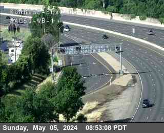 Traffic Camera Image from US-50 at Hwy 50 at Sunrise Blvd OC JWO WB 1