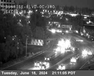 Traffic Camera Image from US-50 at Hwy 50 at Sunrise Blvd OC JWO WB 2