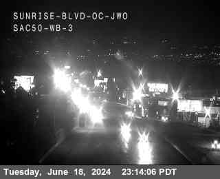 Traffic Camera Image from US-50 at Hwy 50 at Sunrise Blvd OC JWO WB 3