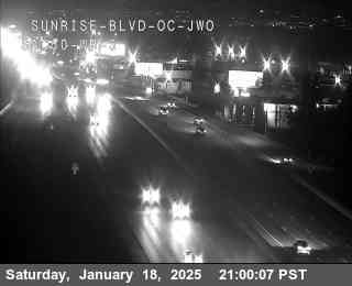 Traffic Camera Image from US-50 at Hwy 50 at Sunrise Blvd OC JWO WB 3