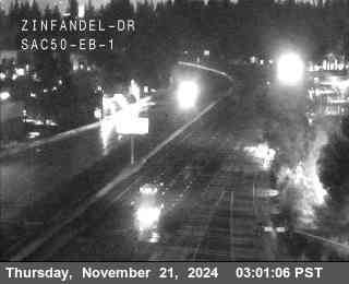 Traffic Camera Image from US-50 at Hwy 50 at Zinfandel Dr EB 1