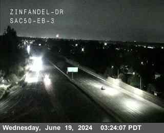 Traffic Camera Image from US-50 at Hwy 50 at Zinfandel Dr EB 3