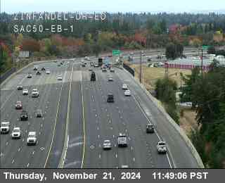 Traffic Camera Image from US-50 at Hwy 50 at Zinfandel Dr EO EB 1