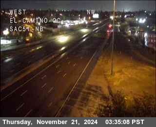 Traffic Camera Image from SR-51 at Hwy 51 at El Camino Ave