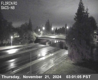 Traffic Camera Image from I-5 at Hwy 5 at Florin