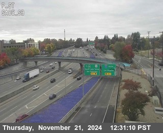 Traffic Camera Image from I-5 at Hwy 5 at P St