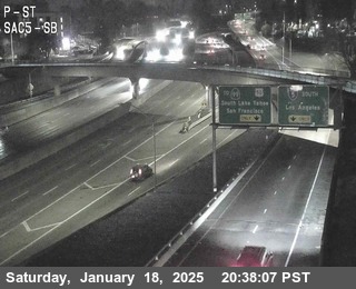 Traffic Camera Image from I-5 at Hwy 5 at P St