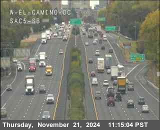 Traffic Camera Image from I-5 at Hwy 5 at W El Camino