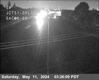 Traffic Camera Image from I-80 at Hwy 80 at 51/80 Split