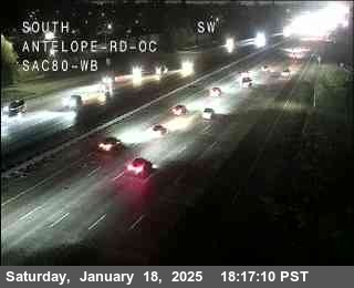 Traffic Camera Image from I-80 at Hwy 80 at Antelope