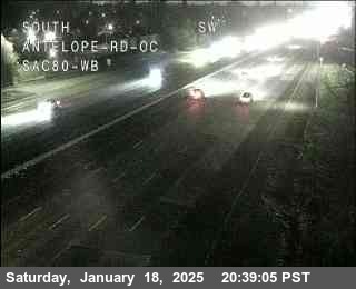 Traffic Camera Image from I-80 at Hwy 80 at Antelope