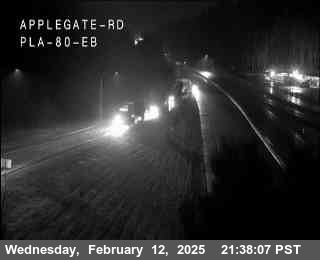 Traffic Camera Image from I-80 at Hwy 80 at Applegate