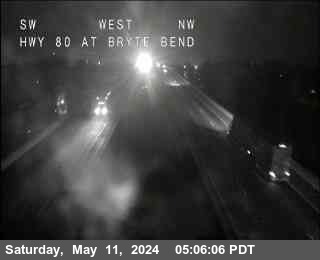 Traffic Camera Image from I-80 at Hwy 80 at Bryte Bend