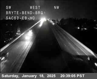 Traffic Camera Image from I-80 at Hwy 80 at Bryte Bend