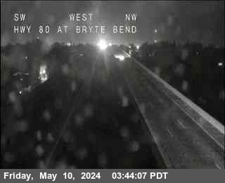 Timelapse image near Hwy 80 at Bryte Bend, Sacramento 0 minutes ago