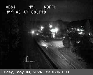Hwy 80 at Colfax 2414ft. elevation